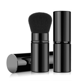 Single Portable Retractable Brush Makeup Tools (Option: Retractable Black)