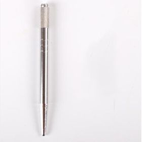 Floating Eyebrow Tattoo Tools Handmade Pen (Color: Silver)