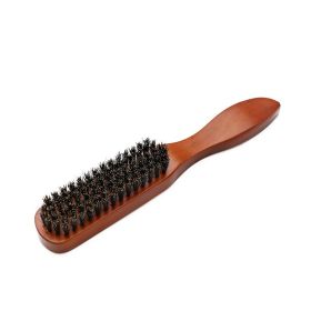 Wooden Handle Pig Bristle Brush Cleaning Broken Hair Brush Hair Salon Tool (Option: HT Small Size)