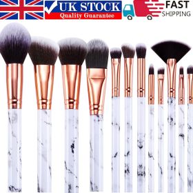 Makeup Brushes  Professional 12Pcs Marble Make Up Brushes Set (Option: 12PCS)