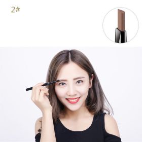 Double-ended Eyebrow Pencil Waterproof Sweat-proof And Non-fading (Color: Coffee)