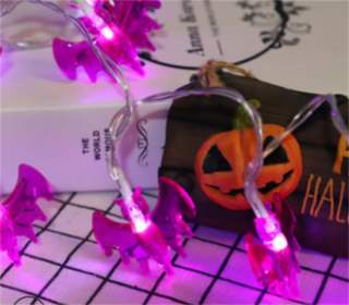 SpookGlow™ - Halloween LED String Lights (Option: Purple bat-6meters 40lights color)