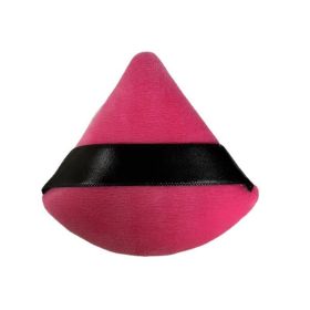 Short Velvet Finishing Powder Puff (Color: Red)