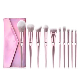 10 PCs Thumb Makeup Brushes Suit Powder Foundation Brush Beauty Tools (Option: Set)