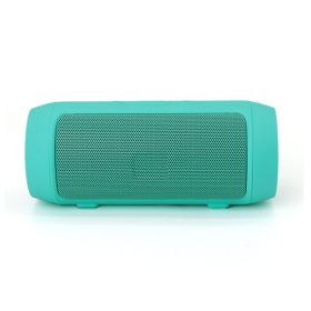 Outdoor Card-inserting Subwoofer Wireless Bluetooth Speaker (Color: Green)