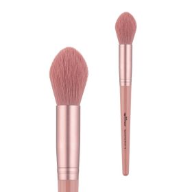 Fiber Hair High Gloss Single Makeup Brush (Color: Pink)