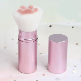 Portable Cute Cat Claw Multifunctional Makeup Brush (Color: Pink)