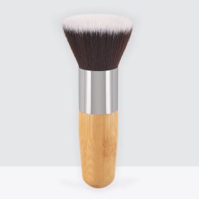 Women's Bamboo Handle Flat Makeup Brush (Option: Flat Top Brush)