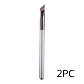 Wild Eyebrow Brush 3d Stereoscopic Painting Hairline Eyebrow Paste Artifact Eyebrow Brush Brow Makeup Brushes Concealer Brush (Option: Champagne-2PCS)