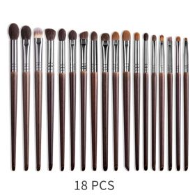 Natural Makeup Brushes Set Eyeshadow Make Up Brush Goat (Option: 18pcs)