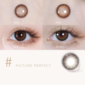 Mini Series Daily Color Contact Lenses (Option: Film Brown38-800Degree)