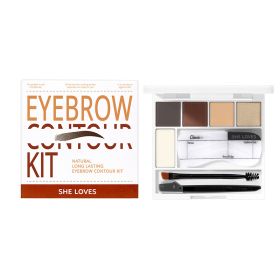 Waterproof Setting Non-smudge Brow Powder Eyebrow Soap (Option: Eyebrow styling kit)