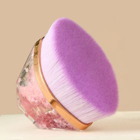 New Petal Makeup Brush With Quicksand Handle (Option: Purple quicksand has no liquid)