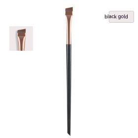 Blade Eyeliner Brush Fine Oblique Head Eyebrow Outline Creamy Ultra-thin (Option: Black Gold-Single)