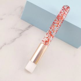 Mousse Cleaning Brush Sequin Model Eye Shadow Brush (Color: Red)