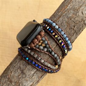 Agate Woven Bohemian Watch Band (Option: 42to45mm)